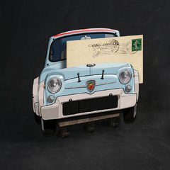 Portallaves Fiat 600 Abarth 1000 TCR 1969 - Renovo Colgables