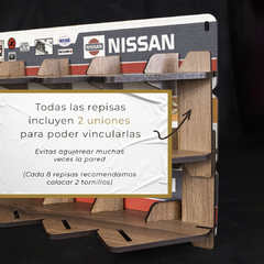 Repisa para 8 Autos 1:64 - Nissan - tienda online