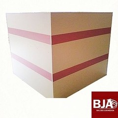 Balcão em L MDF branco com colmeia Ref: 257 - comprar online