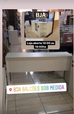 Imagem do Mesa home office com gaveta MDF branco cód.basic2