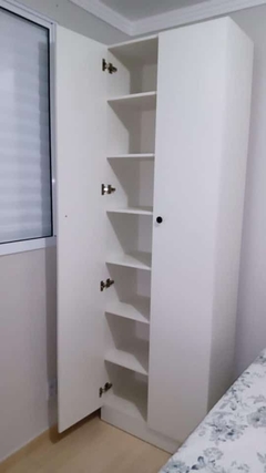 Sapateira MDF branco com porta.cód6968 - loja online