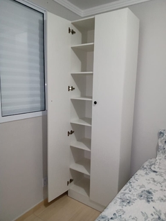 Sapateira MDF branco com porta.cód6968 na internet