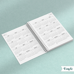 PLANNER MENSUAL A5 2024 - IMPRIMIBLE MINIMALISTA - TIENDA EMEFÉ