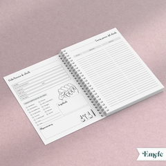 INTERIOR AGENDA MANICURA PERPETUA FLORAL - ARCHIVO IMPRIMIBLE - tienda online