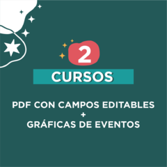 2 CURSOS - GRÁFICAS DE EVENTOS + PDF CON TEXTO EDITABLE