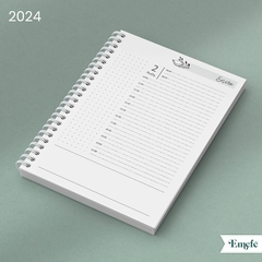 INTERIOR AGENDA 2024 DIARIA - ARCHIVO IMPRIMIBLE - MODELO 002