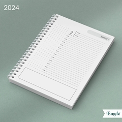 INTERIOR AGENDA 2024 DIARIA - ARCHIVO IMPRIMIBLE - MODELO 001