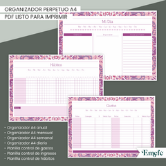 ORGANIZADOR PERPETUO - TRIBAL MAGENTA - ARCHIVO IMPRIMIBLE - comprar online