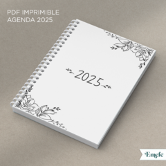 INTERIOR AGENDA 2025 SEMANAL HORIZONTAL - ARCHIVO IMPRIMIBLE - MODELO 002 en internet