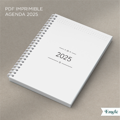 INTERIOR AGENDA 2025 SEMANAL VERTICAL - ARCHIVO IMPRIMIBLE - MODELO 001 en internet