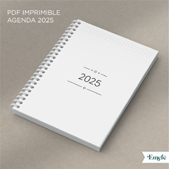 INTERIOR AGENDA 2025 SEMANAL HORIZONTAL - ARCHIVO IMPRIMIBLE - MODELO 001 en internet