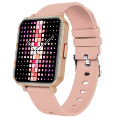 SMARTWATCH ROSA CON MALLA DE SILICONA - comprar online