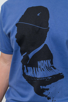 Remera Thelonious Monk (azul marlin) en internet