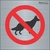 placa proibido a entrada de animais