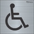 Placa sanitário acessível, placa cadeirante, placa PNE, placa deficiente