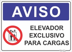 placa elevador exclusivo para cargas