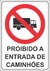 Proibido a entrada de Caminhões - I004
