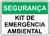 placa kit de emergência ambiental