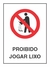 Proibido jogar lixo - I005