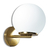 Aplique luz de pared esfera globo bola de vidrio ara Dorado Oro  Bronce Kandisnk