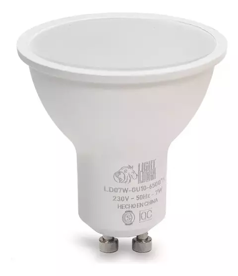 Lámpara Dicroica Led Gu10 7w 220v 120°