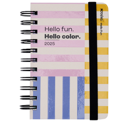 Agenda Mooving 2025 Hello Fun 2 Dias X Hoja 10x15 Cm - comprar online