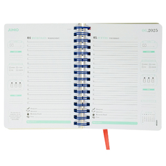 Agenda Mooving Bienestar 2025 N8 Diaria 15x21 Cm - comprar online