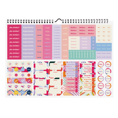 Calendario 2025 Mooving Hype 30x25cm Plancha De Stickers