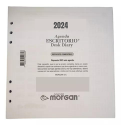 Repuesto Agenda Morgan Escritorio 2024 Diario Solo Dias 21x22