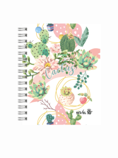 Agenda Nivel 10 2024 Lyon Cactus Página Por Día 11x17 Cm - Espiral