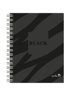 Agenda Nivel 10 2024 Lyon Black Página Por Día 11 X 17 Cm - Espiral - Libreria Saturno