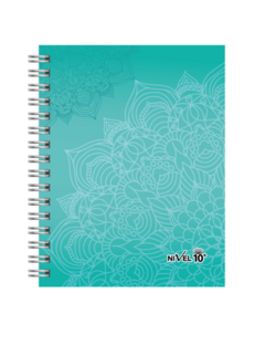 Agenda Nivel 10 2024 Bonjour Espiral Mandalas Diaria 16x22cm - Libreria Saturno