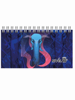 Agenda Nivel 10 2024 Pocket Power Espiralada Elefante 16x9cm - Libreria Saturno