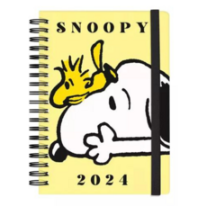 Agenda 2024 Snoopy Mooving Día Por Página 15 X 20 Cm
