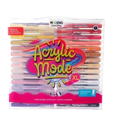 Marcador Mooving Acrilicos Acrylic Mode Blister X 60 Colores