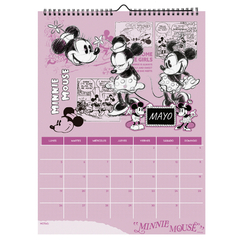 Calendario Mooving 2025 Mickey & Friends 30x40 Con Stickers - tienda online