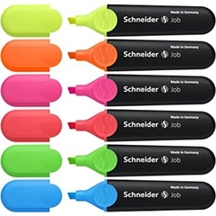 Resaltador Schneider Job Made In Germany Set X 6 Colores