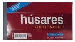 10 Talonario Husares Recibo De Alquiler Duplicado (1824)