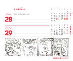Calendario Mafalda 2024 Taco Escritorio 13x11 Cm - Libreria Saturno