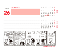 Calendario Mafalda 2024 Taco Escritorio 13x11 Cm - tienda online
