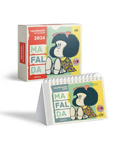 Calendario Mafalda 2024 Taco Colección De Escritorio 17 x 13 cm