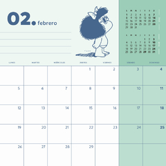 Calendario De Pared Mafalda 2024 29 X 29 Cm 24 Páginas - tienda online