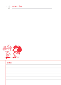 Imagen de Agenda Mafalda 2024 - Día Por Página - Espiralada 11 X 15 Cm