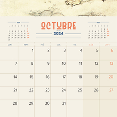 Calendario De Pared Alicia En El País De Las Maravillas 2024 29 X 29 Cm 24 Páginas - Libreria Saturno