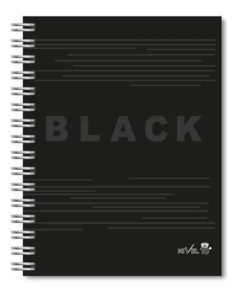 Agenda Nivel 10 2024 N8 Espiral Black Semanal 16x22cm - comprar online