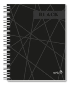 Agenda Nivel 10 2023 Bonjour Espiral Black Diaria 16x22cm - comprar online