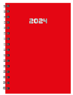 Agenda Cangini Filippi 2024 N7 Espiral Diaria Gofrada 15x20 - Libreria Saturno