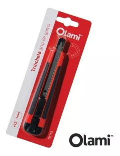 Cutter Olami 9 MM Con Grip De Goma - TRI103 - comprar online