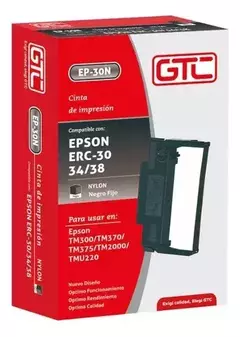 Cinta GTC 636 Compatible Con Epson Erc30 / Erc34