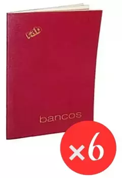 Libro Bancos Rab Flexible Chico Cod 2305 X 6 Unidades